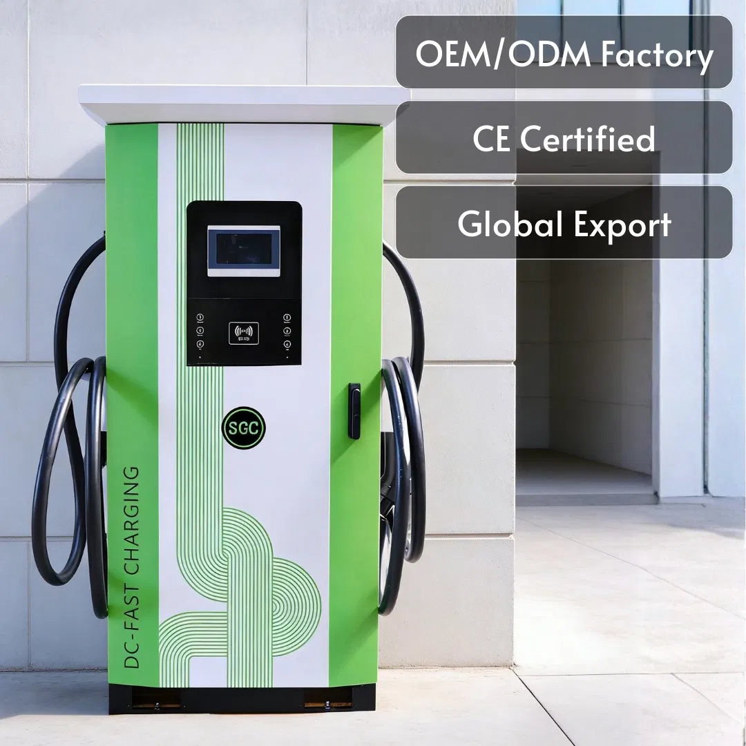 شاحن كهربائي معتمد من TUV CE Ocpp1.6 80kw بمدخلين وتحكم ذكي لشحن السيارة الكهربائية
