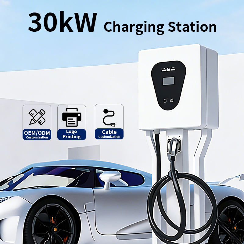 شاحن سيارات كهربائية عالي القدرة DC خارجي تجاري 30kw