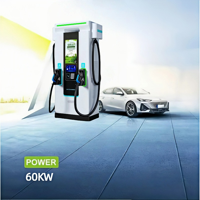 غوهي 60kw مستوى تجاري 3 محطة شحن سيارات كهربائية شحن سريع DC