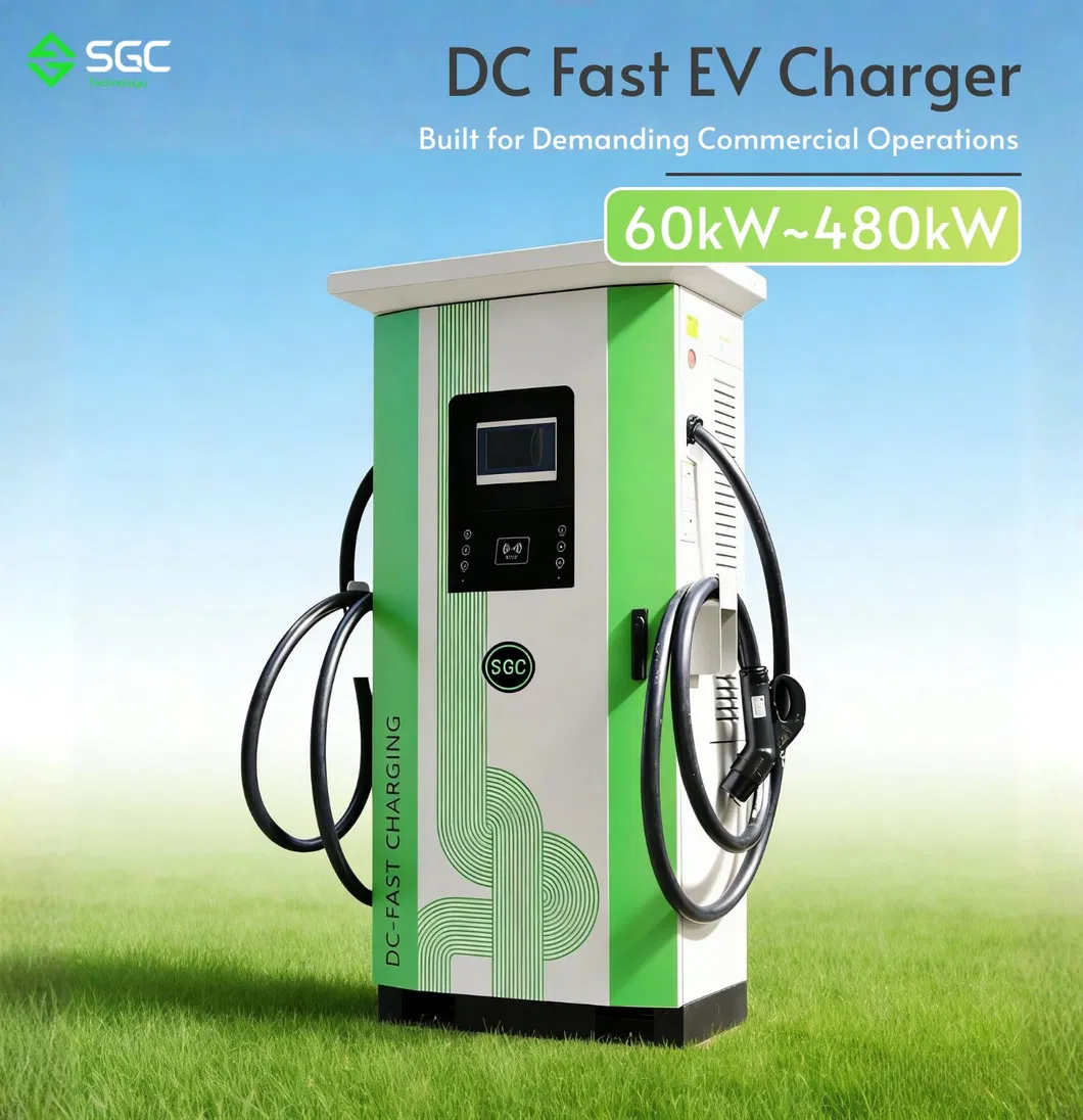 شاحن كهربائي معتمد من TUV CE Ocpp1.6 80kw بمدخلين وتحكم ذكي لشحن السيارة الكهربائية
