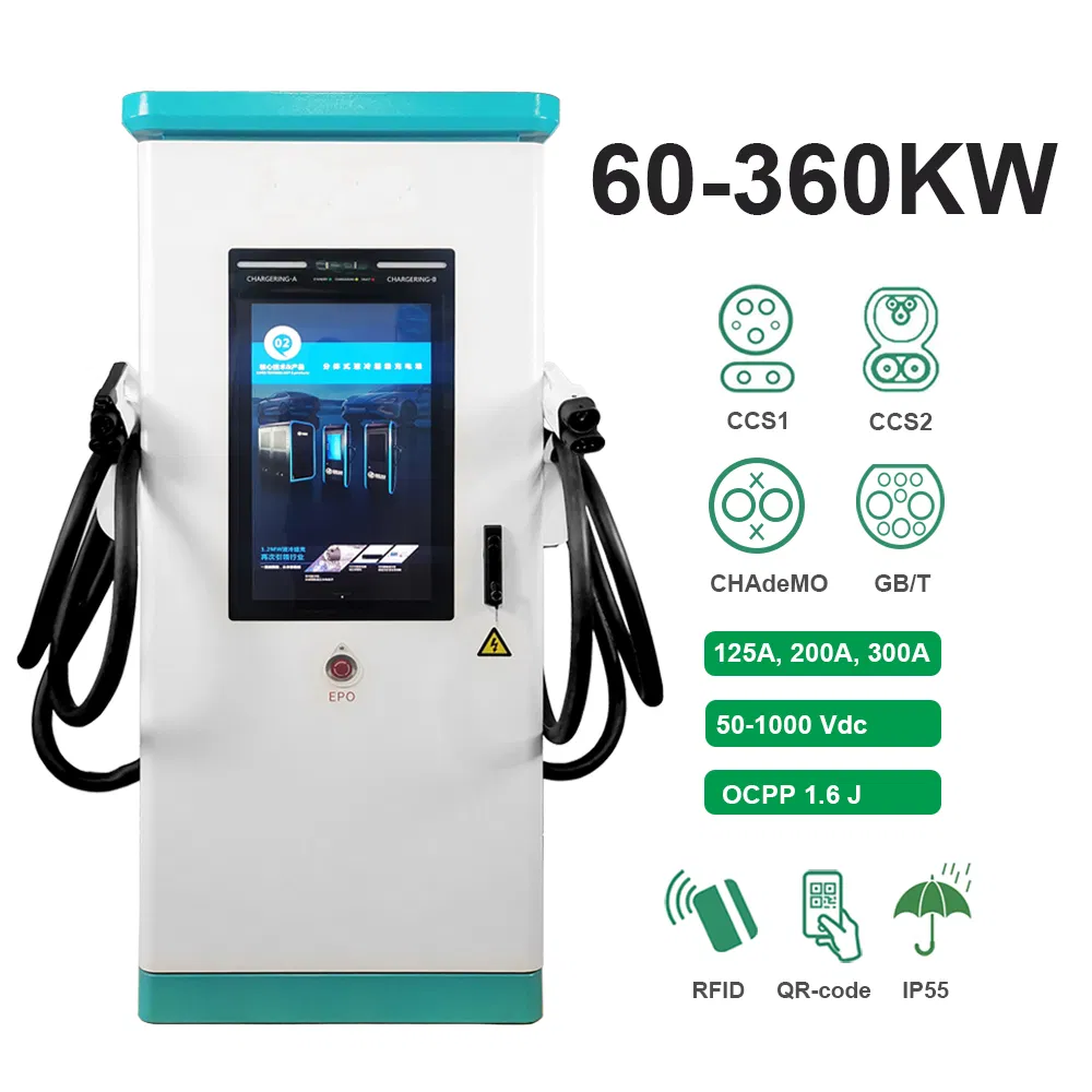 60-360kw حل شحن سريع للسيارات الكهربائية لوكالات السيارات ومراكز تسليم المركبات