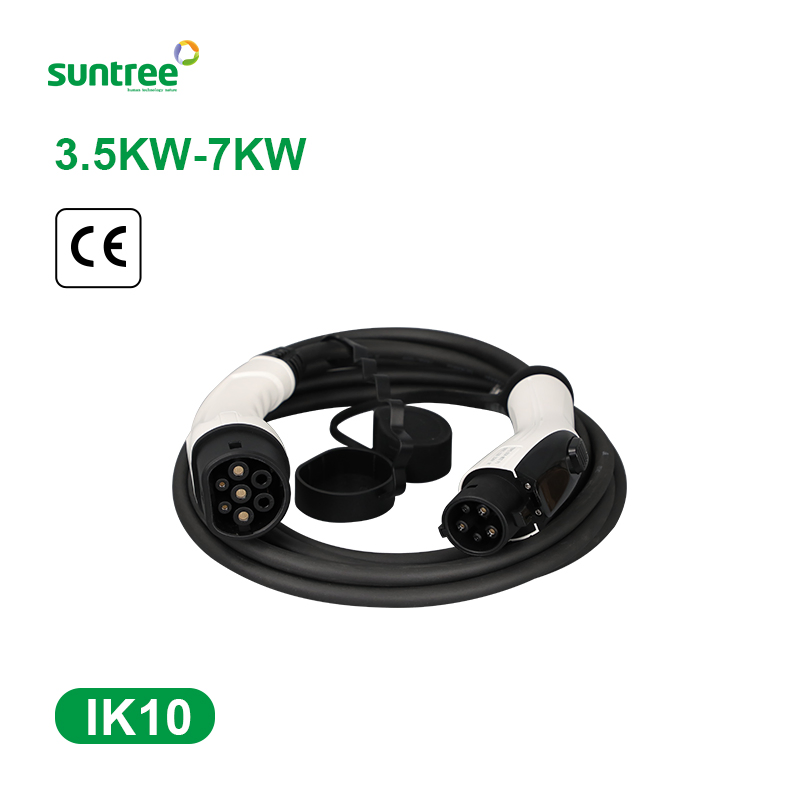 سنتري Type1 إلى Type2 IP54 220V 7kw 32A كابل شحن كهربائي للسيارات الكهربائية بمرحلة واحدة