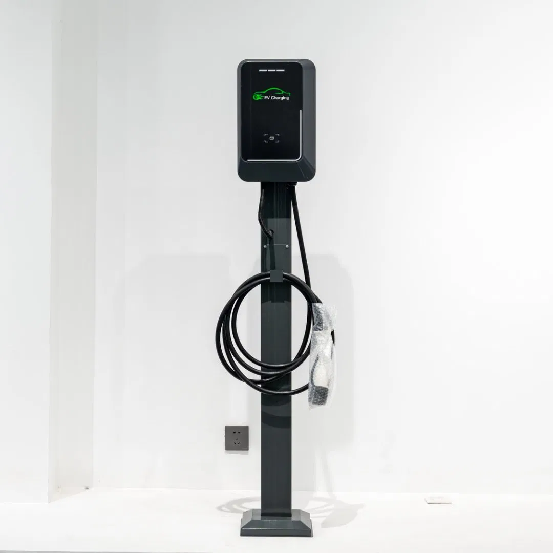محطات شحن السيارات الكهربائية الذكية التجارية 7kw محطة شحن السيارات الكهربائية مع شاشة LCD