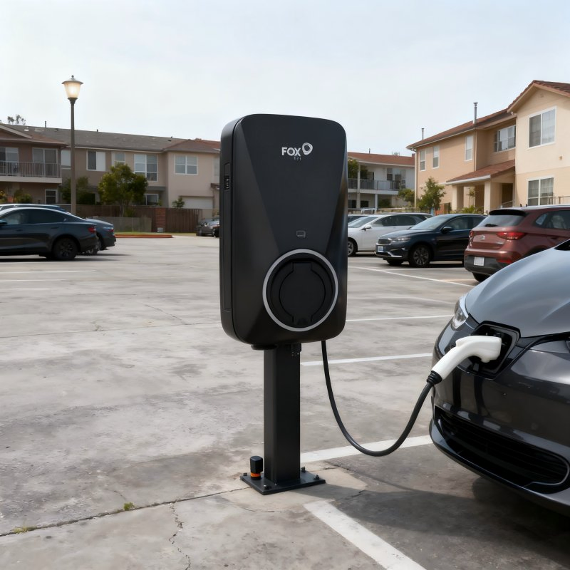 فوكسيز 7.3kw شاحن كهربائي سريع مثبت على الحائط للسيارات الكهربائية محطة شحن