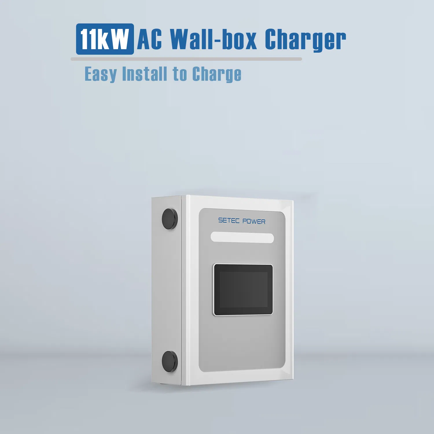محطة شحن كهربائية مثبتة على الحائط من SETEC POWER Type1 Type2 سهلة الشحن 11kW شاحن سيارة كهربائية
