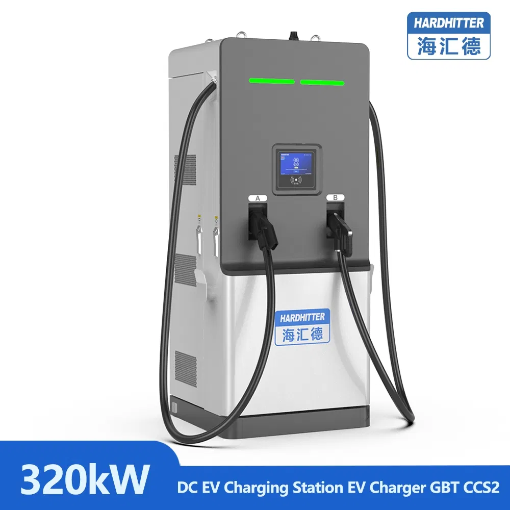 حل شحن تيار مباشر متقدم 320kw للسيارات الكهربائية - CCS2 ومعتمد من GB/T، جاهز لشاديمو