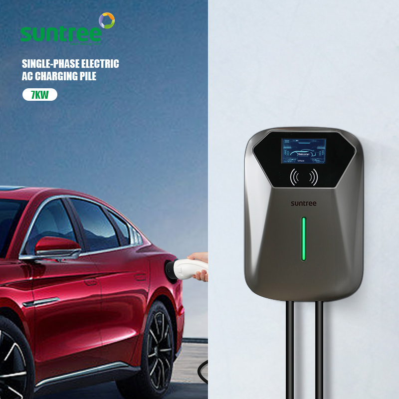 محطة شحن السيارات الكهربائية 11kw شاحن السيارات الكهربائية Type2/Gbt/Type1 مناسب لمنزل بيد الإلكتروني الذكي 3 شمسي