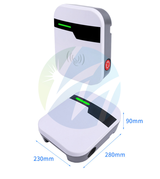 شاحن سيارة كهربائية شاحن منزلي للسيارات الكهربائية Gbt Type2 قابس 16A 32A التحكم عبر التطبيق RFID مصنع صيني عمود السيارات الكهربائية 5m 7kw 11kw 22kw محطة شحن AC للسيارات الكهربائية