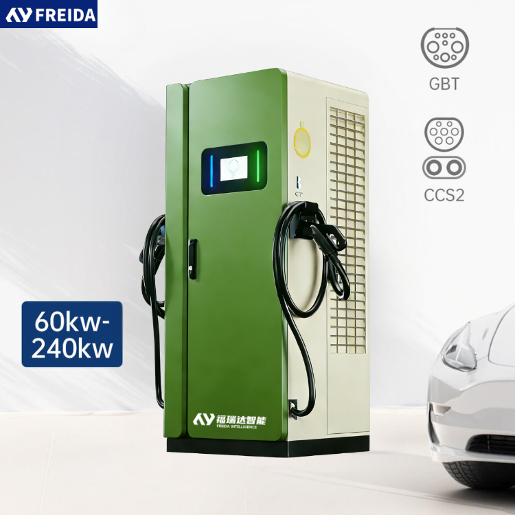 تصنيع OEM ODM التجاري 120kw 80kw 160kw 180kw 240kw مسدس مزدوج CCS 1 CCS2 تحكم تطبيق Gtb Ocpp RFID شاحن سريع للسيارات الكهربائية محطة شحن المركبات الكهربائية