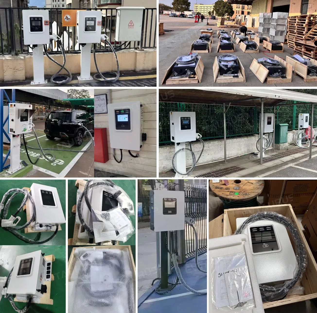 جديد 15kw 20kw 30kw 40kw 60kw أوكوب جي بي تي CCS2 نكس شاديمو IP54 شاحن سريع للسيارات الكهربائية مع توازن الحمل