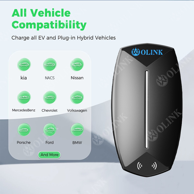 شاحن سيارة كهربائية Olink Gbt مستوى 2 - 11kw/22kw معتمد من CE