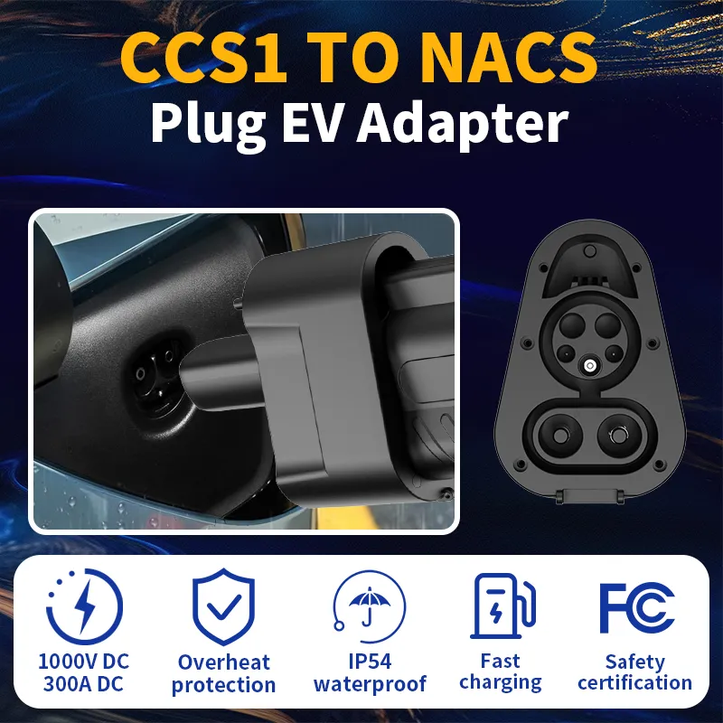 محول سيارة تسلا CCS1 إلى موصلات نكس DC لشحن تسلا