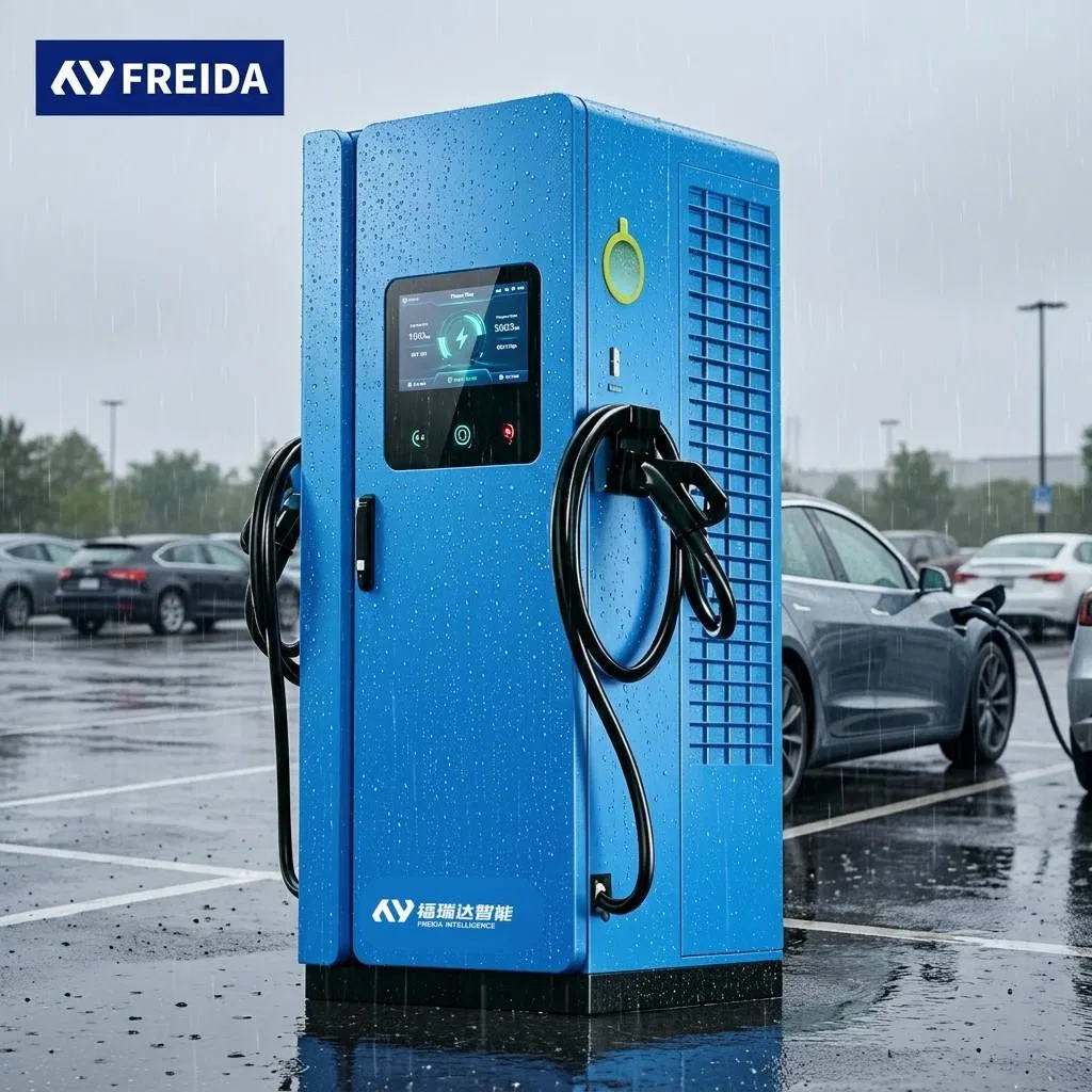 محطة شحن ذكية للتيار المباشر لمشاريع مواقف أسطول السيارات 120kw