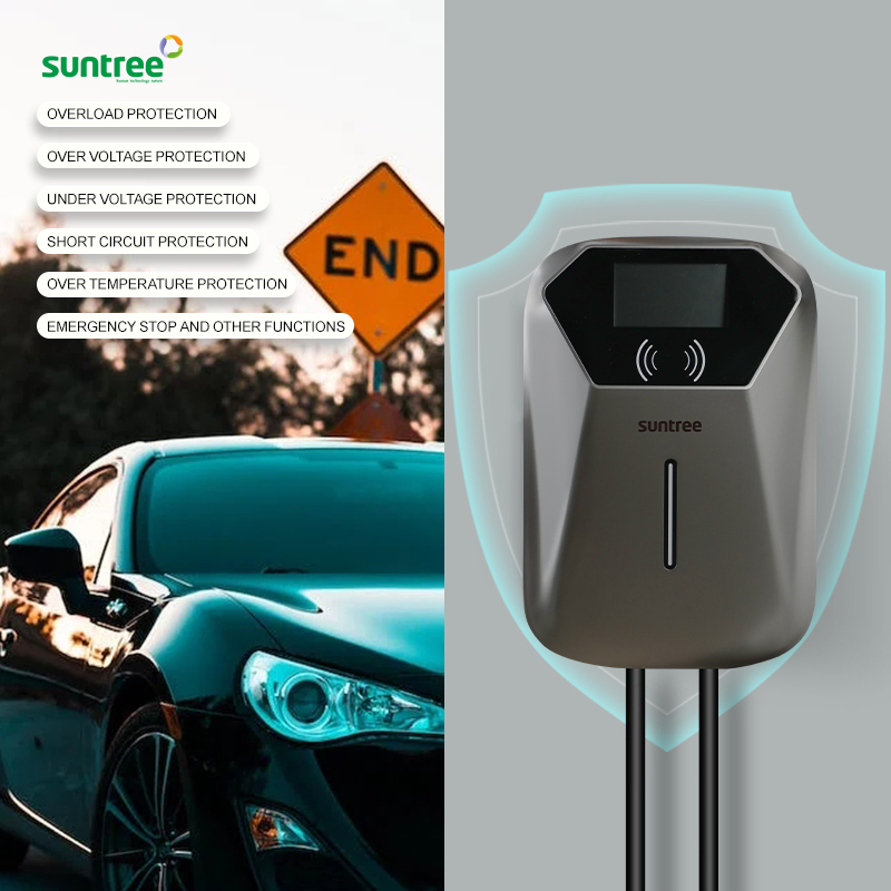 محطة شحن السيارات الكهربائية 11kw شاحن السيارات الكهربائية Type2/Gbt/Type1 مناسب لمنزل بيد الإلكتروني الذكي 3 شمسي