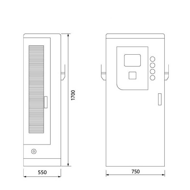 شاحن سريع للسيارات الكهربائية 60kw 120kw 180kw 240kw محطة شحن كهربائية تجارية للسيارات الكهربائية للحافلات والشاحنات والسيارات الكهربائية