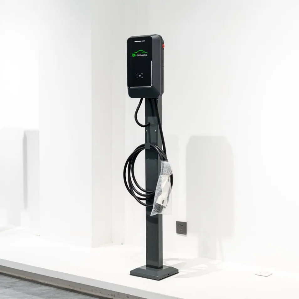 محطات شحن السيارات الكهربائية الذكية التجارية 7kw محطة شحن السيارات الكهربائية مع شاشة LCD