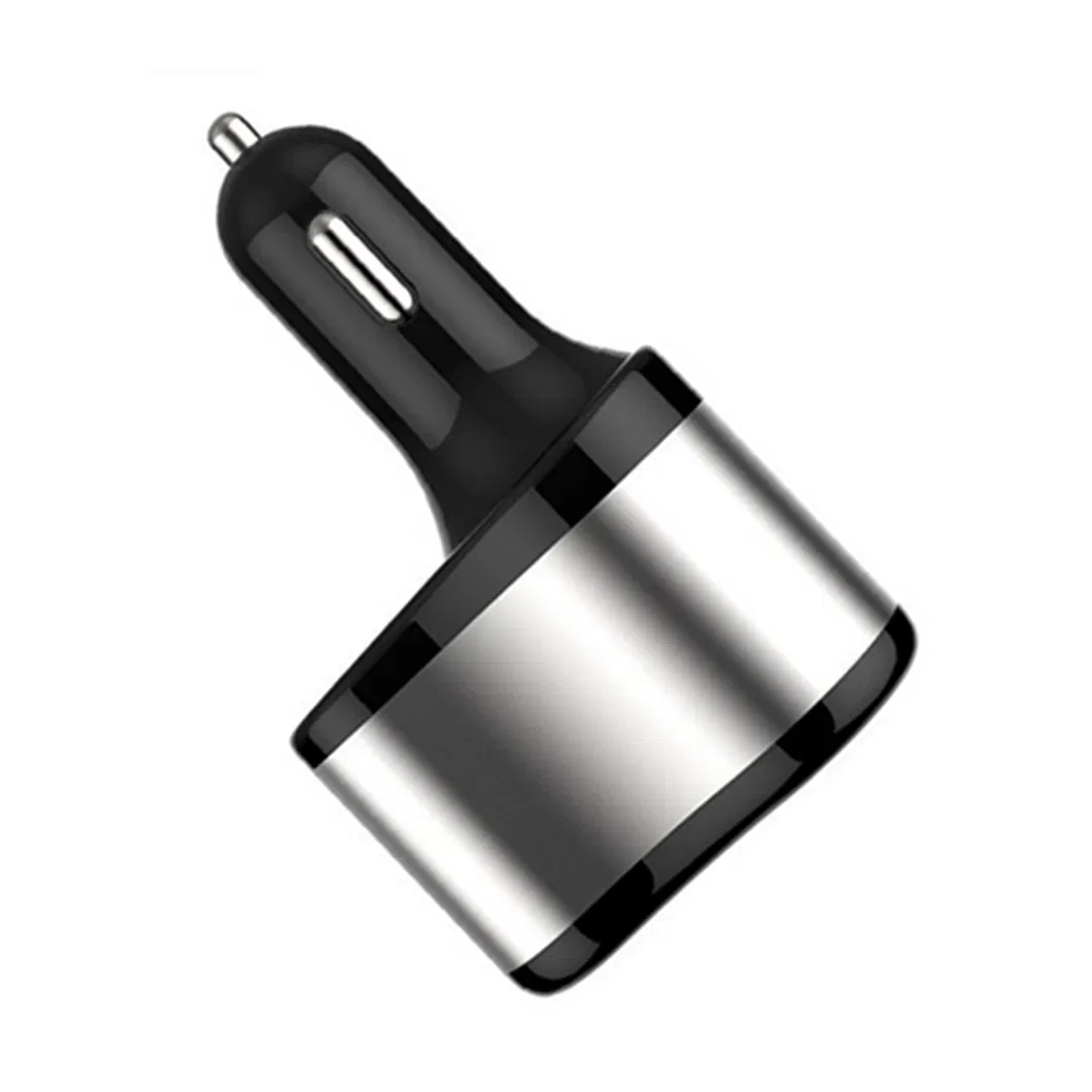 شاحن سيارة محمول عالي الجودة 3.1A مزود بمنفذين USB لشحن الأجهزة الإلكترونية