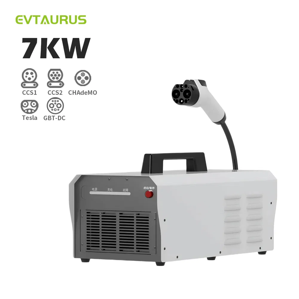 جملة جملة 7kw شاحن سريع محمول للسيارات الكهربائية CCS2 شاحن سيارات كهربائية منزلي للسيارات الكهربائية