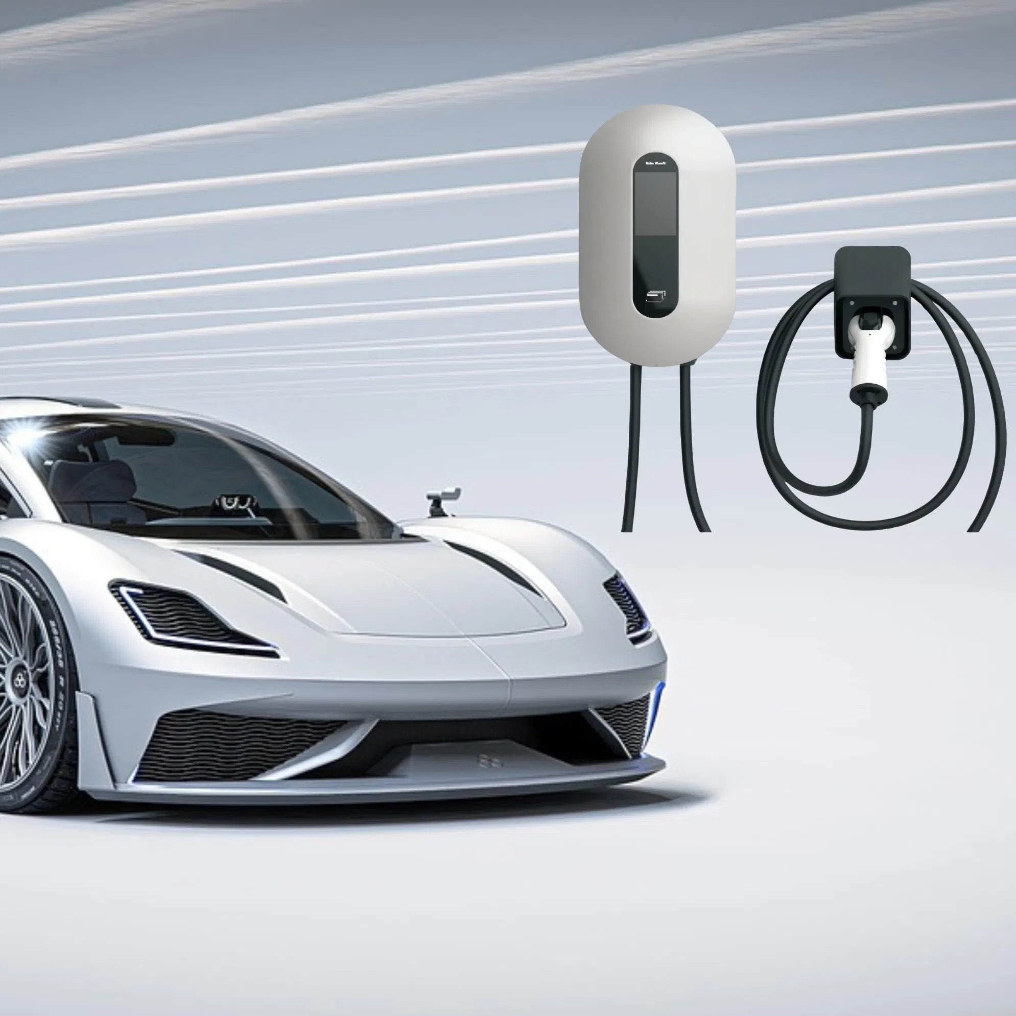مصنع IP54 7kw 11kw Level2 Ocpp1.6j محطة شحن كهربائية لجهاز كهربائي Type2 Gbt للاستخدام المنزلي