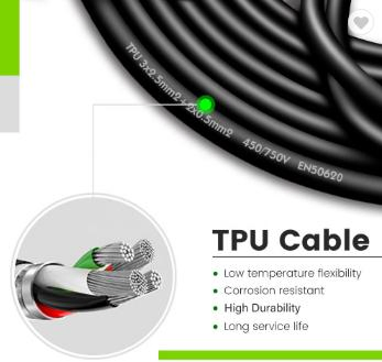 موصل محمول IEC62196-2 Mode3 Type2 لشحن السيارات الكهربائية