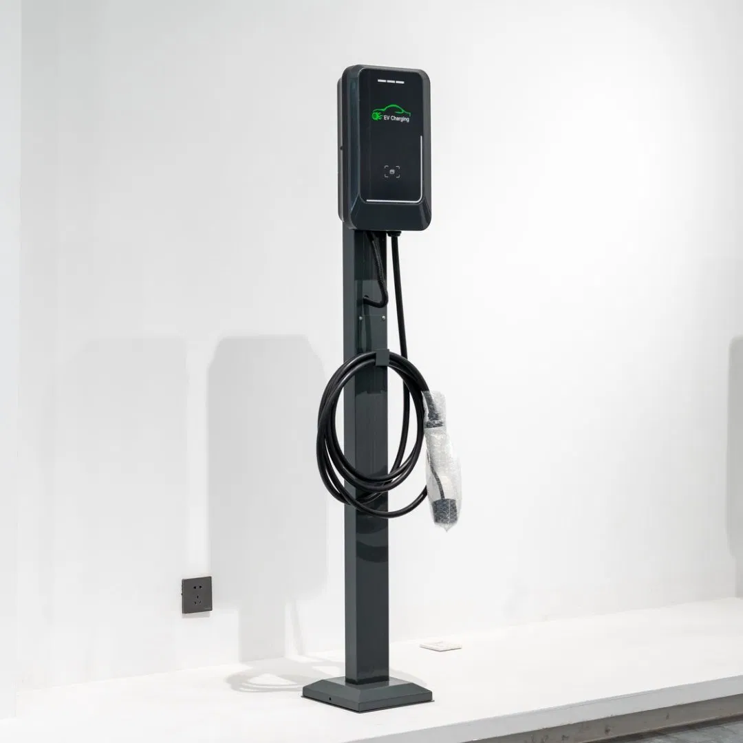 محطات شحن السيارات الكهربائية الذكية التجارية 7kw محطة شحن السيارات الكهربائية مع شاشة LCD