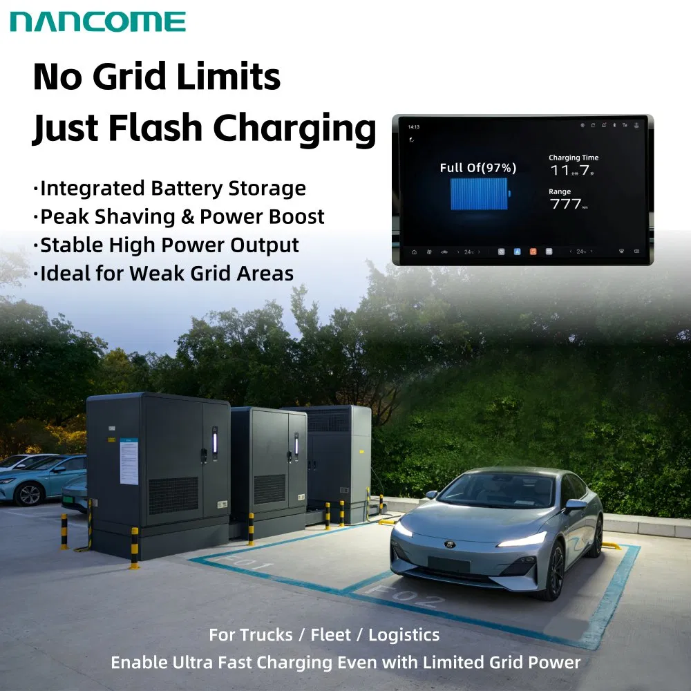 نانكوم 26kwh-200kwh محطة شحن متنقلة للسيارات الكهربائية
