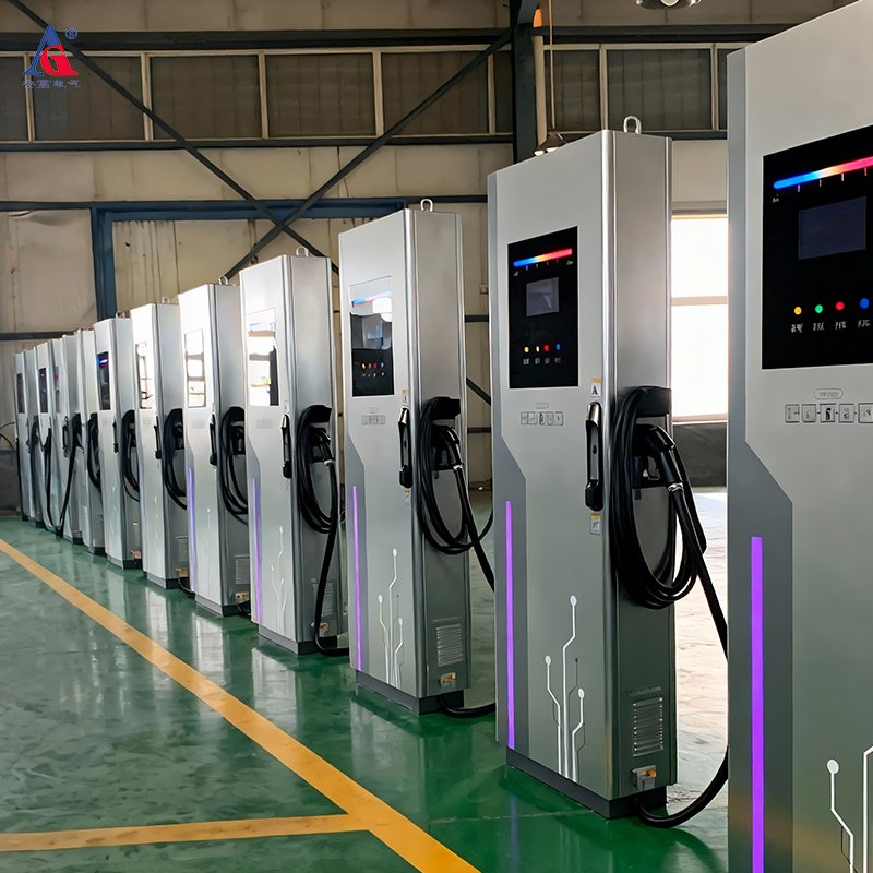 محطات شحن السيارات الكهربائية السريعة المخصصة في الهواء الطلق الأفضل تجاريًا 60kw 160kw 240kw