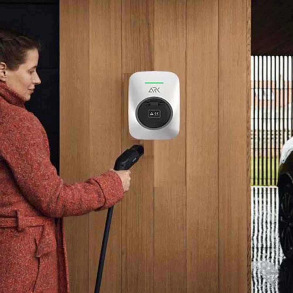 7kw نوع 2 شواحن السيارات الكهربائية المثبتة على الحائط