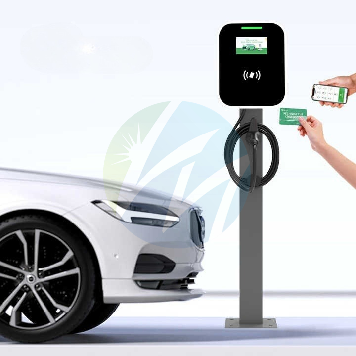 380V محطات شحن السيارات الكهربائية Type1 Type2 GB/T IP54 3 شاحن السيارة ثلاثي الطور