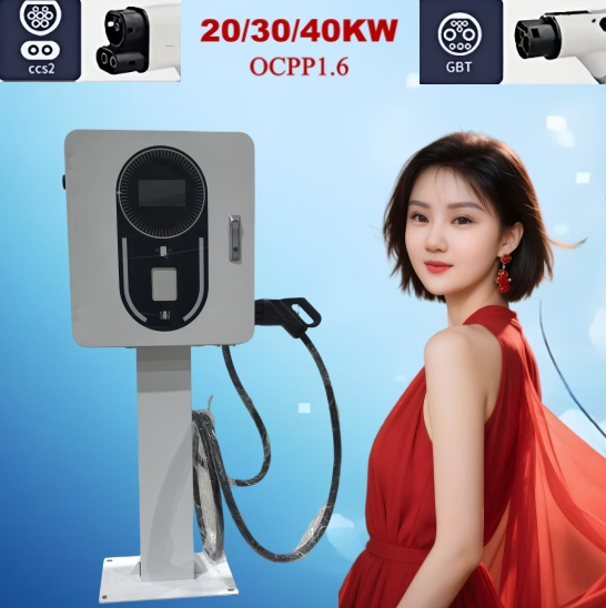 نوع الاستخدام المنزلي التجاري 2 / موصل Gbt 7kw 11kw 22kw محطة شحن سيارة كهربائية Ocpp EV Wallbox Charger