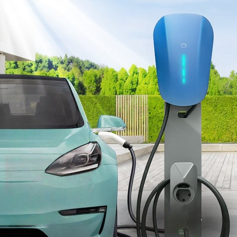 7kw شاحن كهربائي مثبت على الحائط للنوع 1 والنوع 2