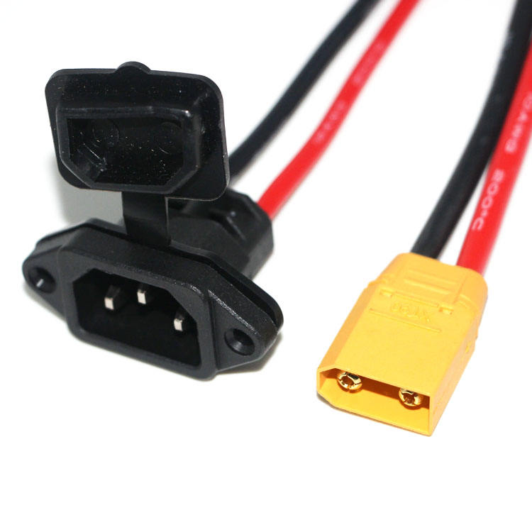مخرج المصنع Xt90 ذكر أنثى إلى C14 3pin مقبس الطاقة Xt90 سلك شحن بطارية السيارة موصل جديد لطاقة الدراجات الكهربائية