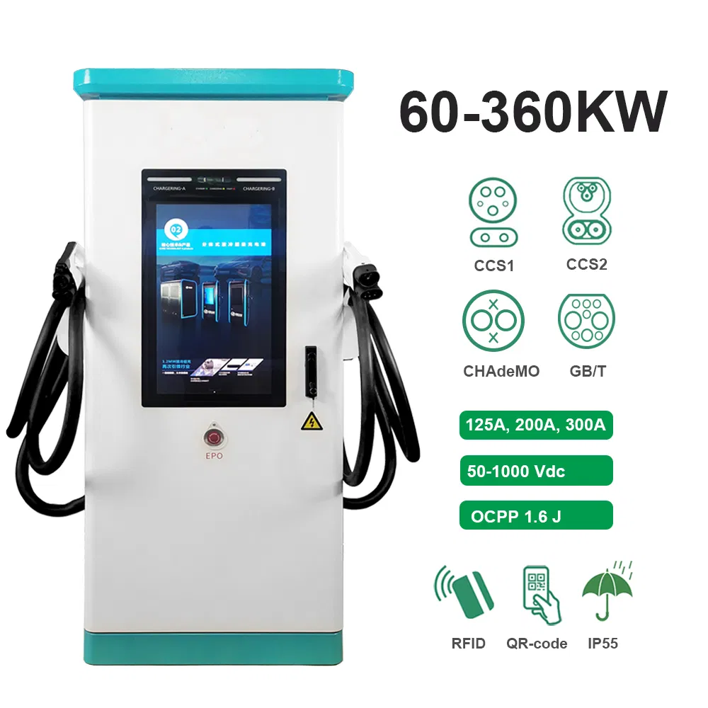 60-360kw حل توسيع شبكة شحن السيارات الكهربائية للأسواق الناشئة للسيارات الكهربائية