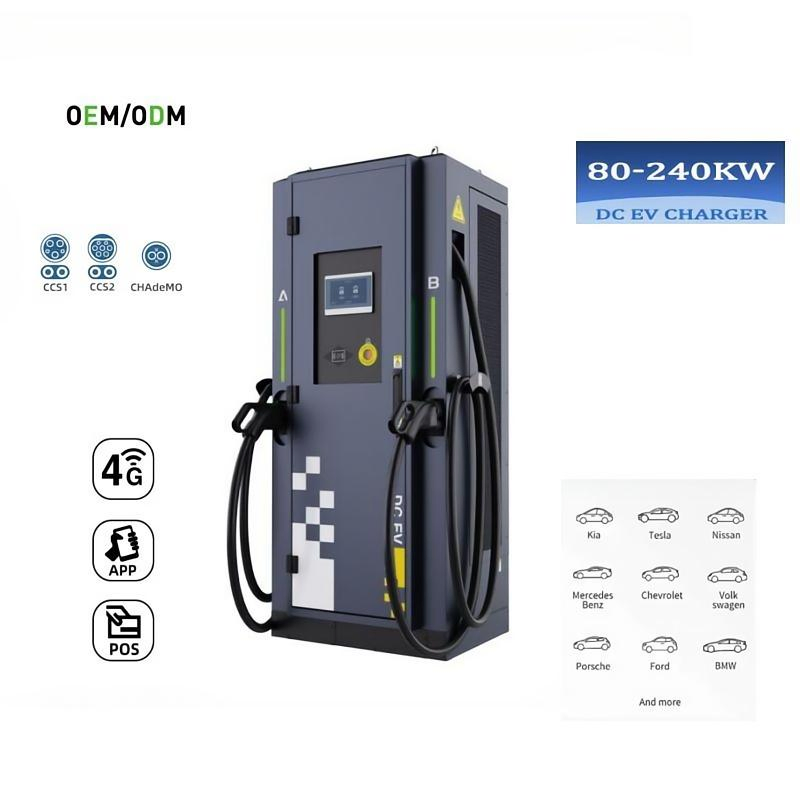 IP55 Nacs CCS2 DC Fast EV Charger for Electric Bus Truck 360kw