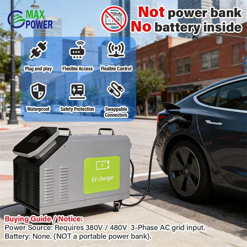 بيع ساخن محطة شحن 30kw 480V التيار المتردد لشحن السيارات الكهربائية