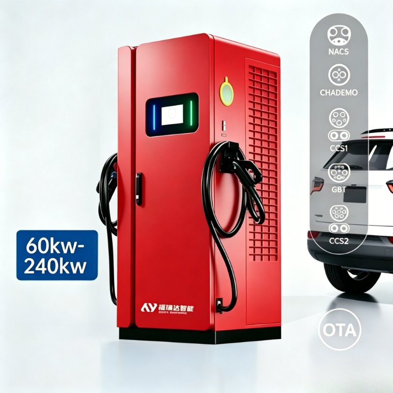 تصنيع شاحن كهربائي للسيارات الكهربائية من نوع DC 240kw 360kw Gbt/CCS2/CCS محطة شحن تعمل عن بُعد بسرعة 240kw شاحن DC
