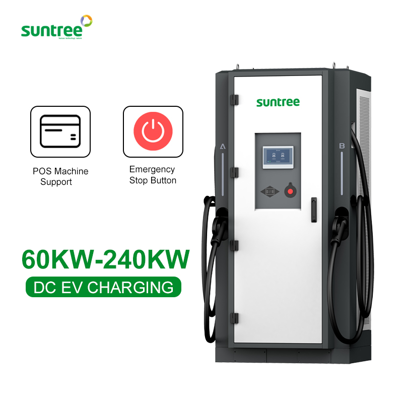 شركة Ocpp1.6 محطة شحن كهربائية مزدوجة المنافذ 180kw شاحن سريع تيار مباشر