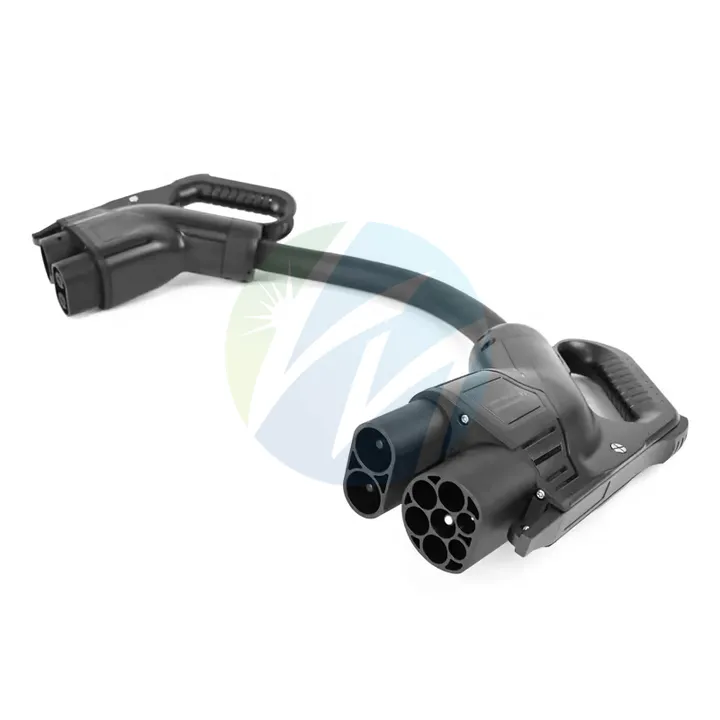 150A 1000V CCS2 إلى CCS1 توصيل محول السيارة الكهربائية لمحطة شحن السيارات الكهربائية