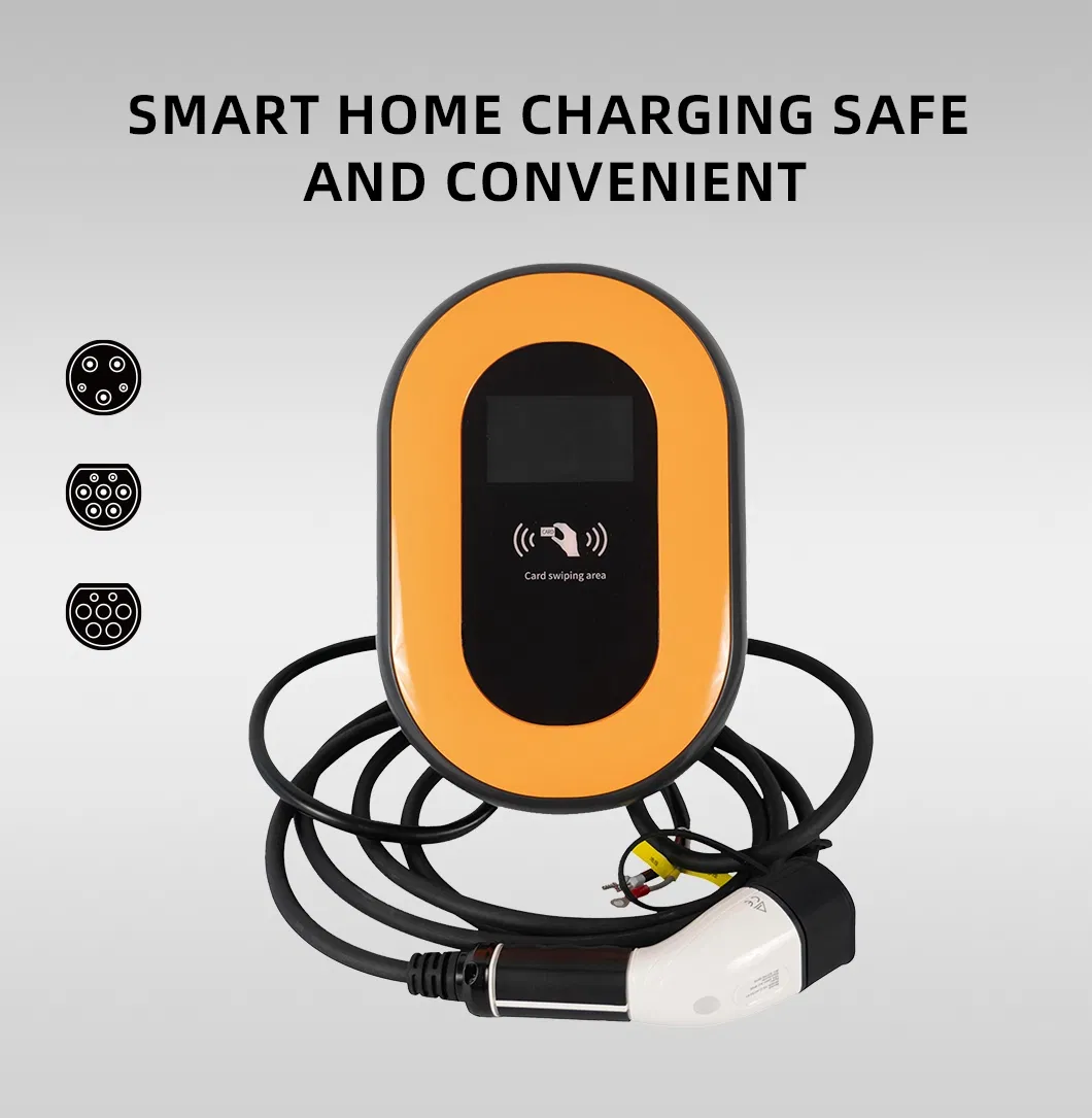 شاحن حائط كهربائي تجاري 7kw 22kw Type2 مقاوم للماء