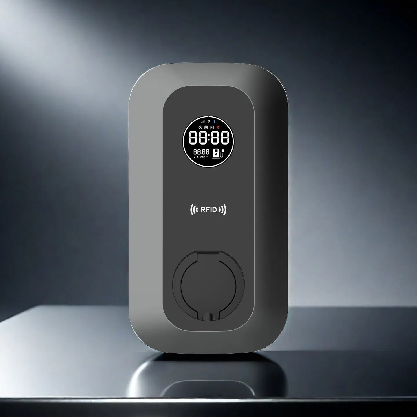 غوه جملة CE CB معتمد 16A 11kw APP 4G واي فاي RFID 4 بوصات شاشة LCD نوع 2 مقبس سيارة كهربائية شاحن AC