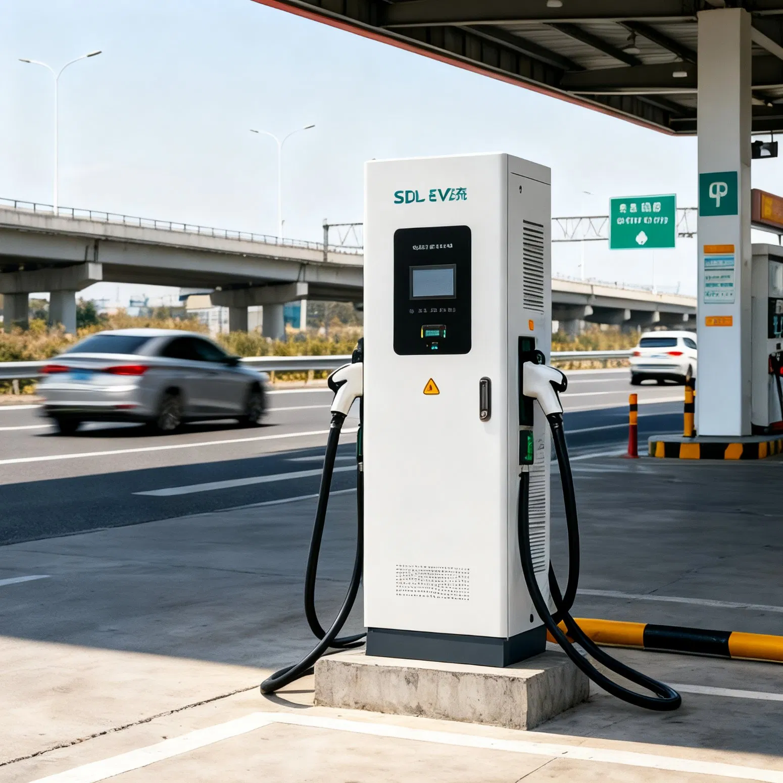 محطة شحن سريعة متعددة الطاقة 20kw-360kw للاستخدام التجاري والطرق السريعة لمحطة شحن السيارات الكهربائية