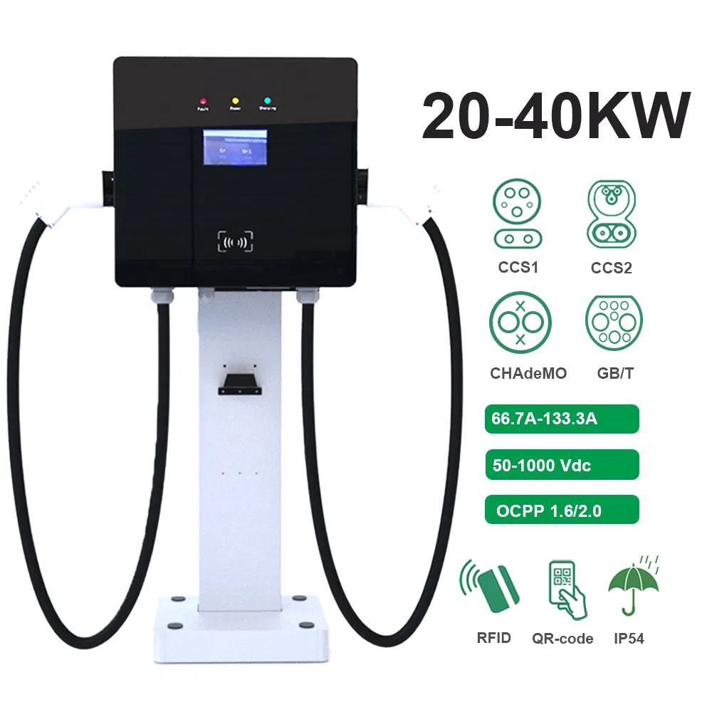 حل شحن المركبات الكهربائية التجاري للمكاتب ومواقف السيارات في أماكن العمل 20kw 30kw 40kw