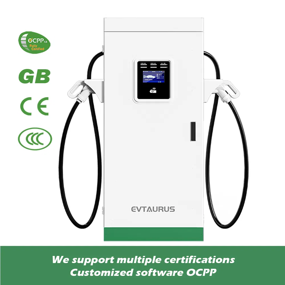 محطة شحن تجارية بشحن مزدوج Ocpp1.6 Ocpp2.0 شاحن سيارة كهربائية شاحن تيار مباشر 60kw