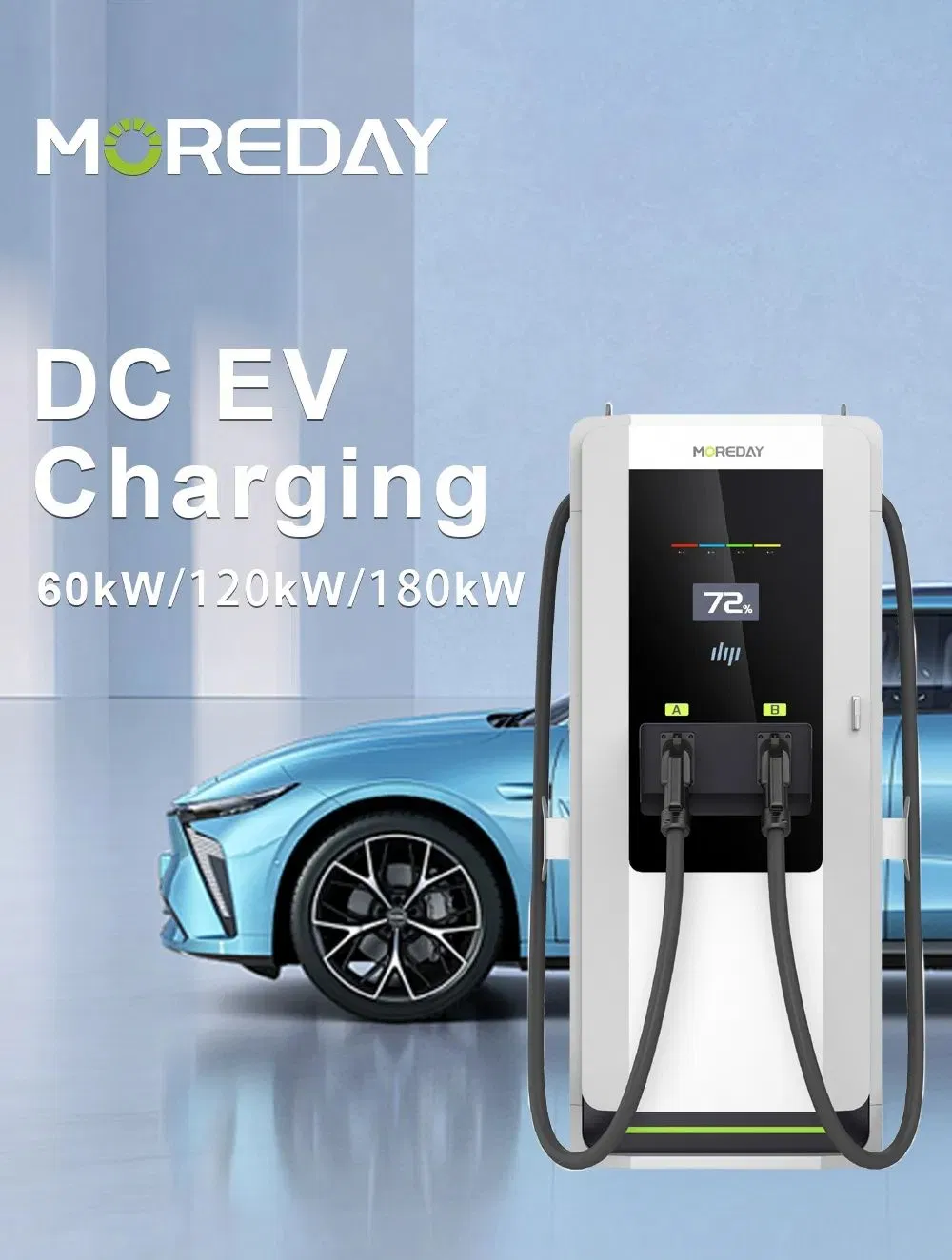 شواحن كهربائية متنقلة CCS2 شاحن سريع للسيارات الكهربائية مستوى 3 30kw 50kw 60kw 160kw محطات شحن سريع للسيارات الكهربائية على جانب الطريق