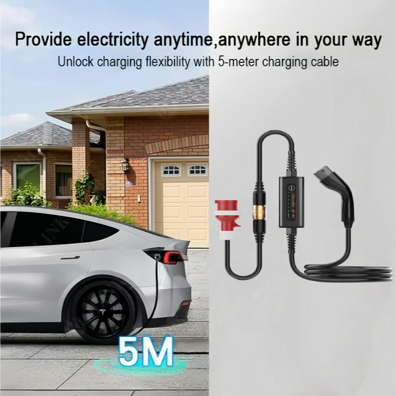 شاحن كهربائي محمول للسيارات الكهربائية من غوه 22kw 32A سيارة كهربائية ذكية منزلية