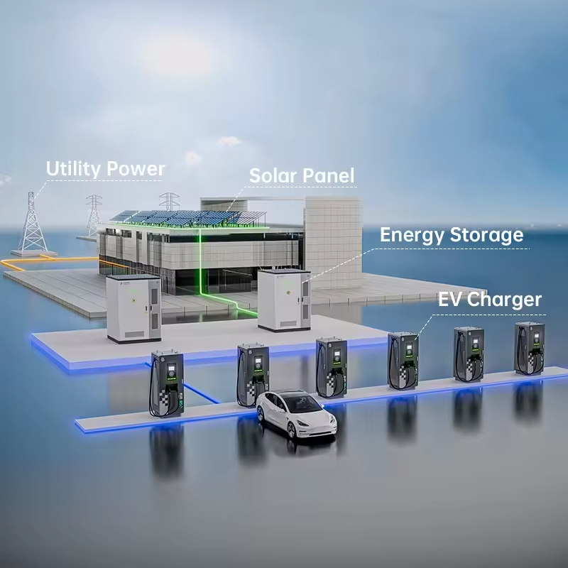 بيني 240kw 280kw 320kw 360kw شاحن سريع للسيارات الكهربائية بنظام تبريد سائل محطات شحن السيارات الكهربائية شاحن تيار مستمر للسيارات الكهربائية مع التحكم عبر التطبيق