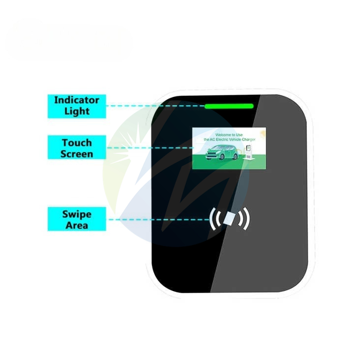 380V محطات شحن السيارات الكهربائية Type1 Type2 GB/T IP54 3 شاحن السيارة ثلاثي الطور