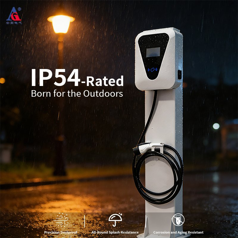 شاحن سيارة كهربائية ذكي خارجي Ocpp CCS2 7kw مستوى AC 2