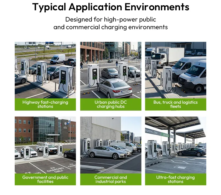 120kw شاحن سريع للسيارات الكهربائية خارجي حل شحن مزدوج المخرج