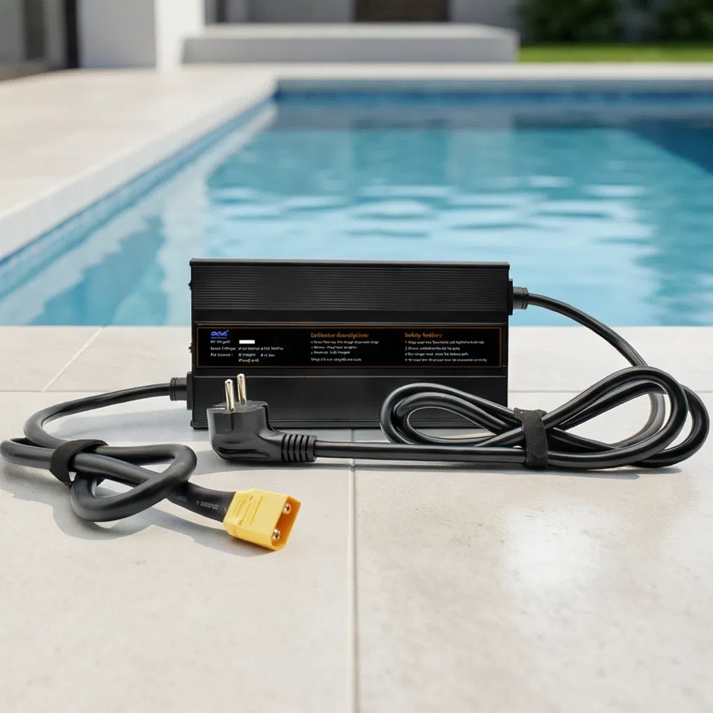 شاحن سريع موثوق لبطارية ليثيوم 2000W لعربة الجولف والمركبات الكهربائية، 48V 40A مع اتصال كانبوس IP34 مصنف
